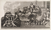KG 12865
<br/>
Plafondschildering in het Palais Royal, Parijs (detail)
<br/>
<em>Tardieu, Nicolas Henri (1674-1749)</em>
